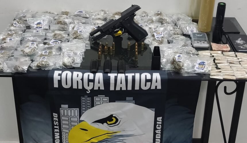 Força Tática apreende 125 porções de entorpecentes